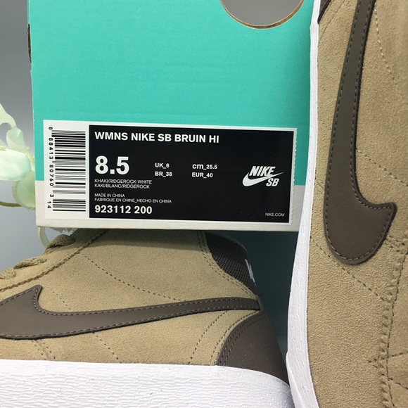 WMNS NIKE SB BRUIN HI khaki/ridgerock-white - Picture 8 of 8